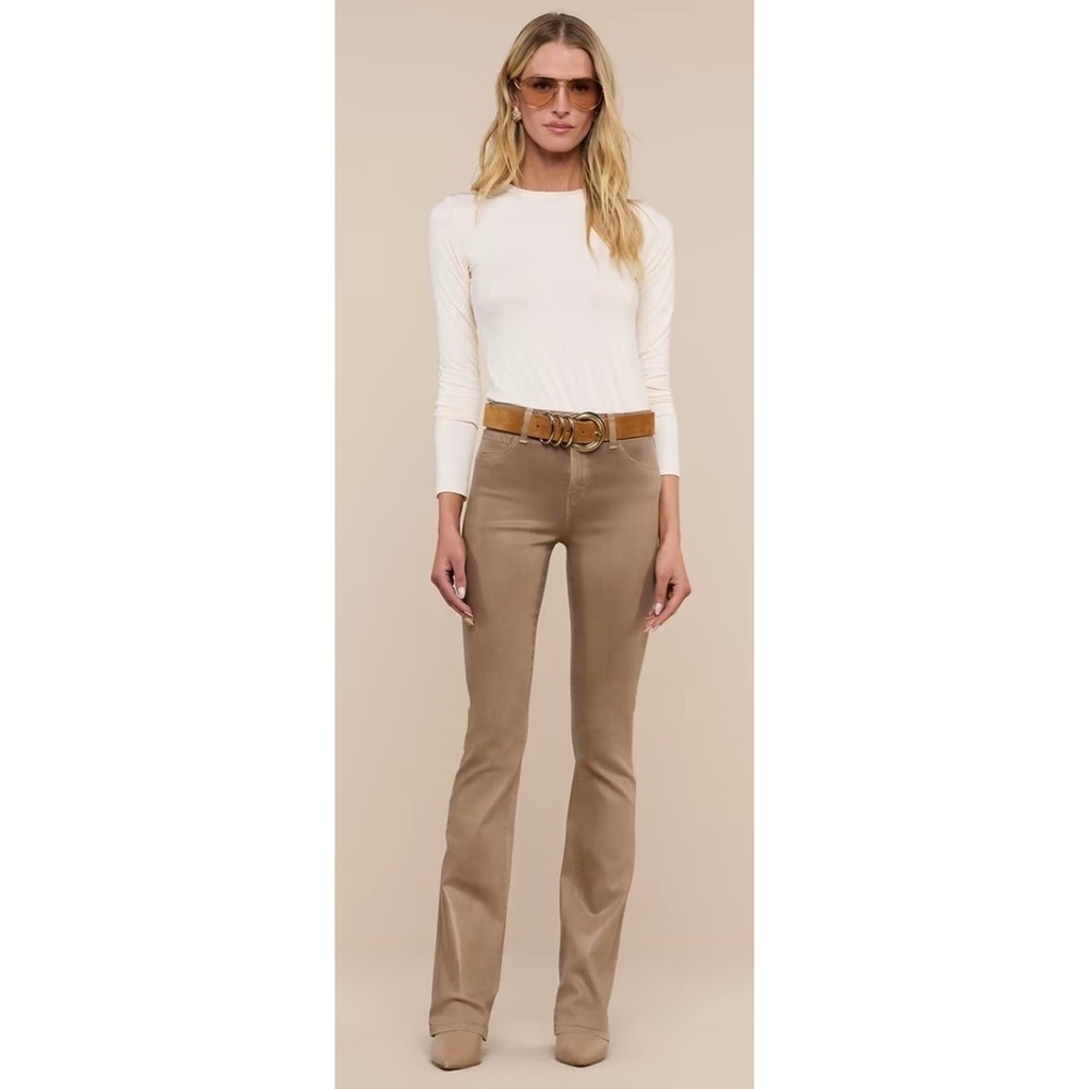 L'AGENCE Selma Rye Coated Bootcut Jeans High Rise Size 23 NWT